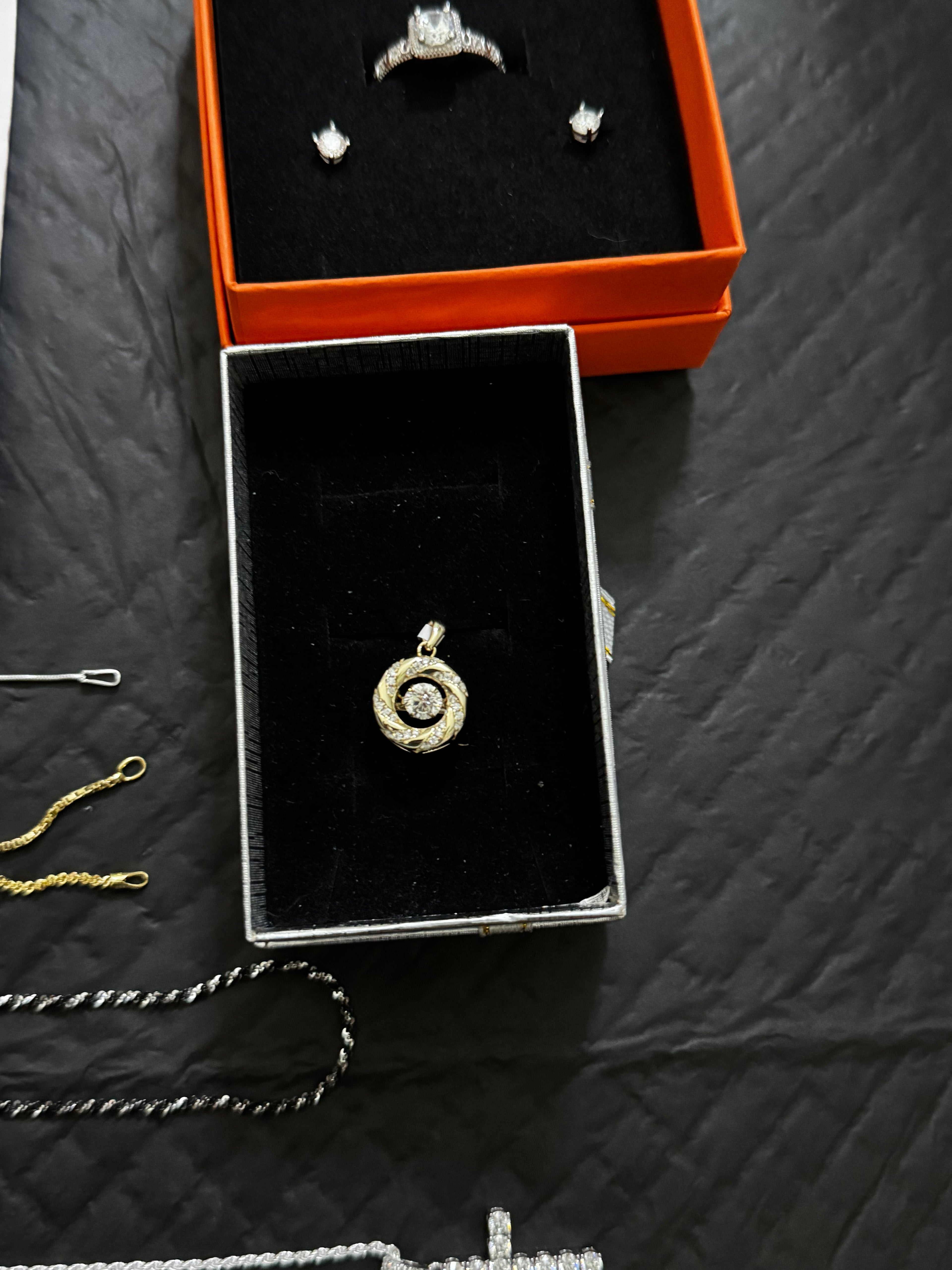 Dancing Diamond Pendant