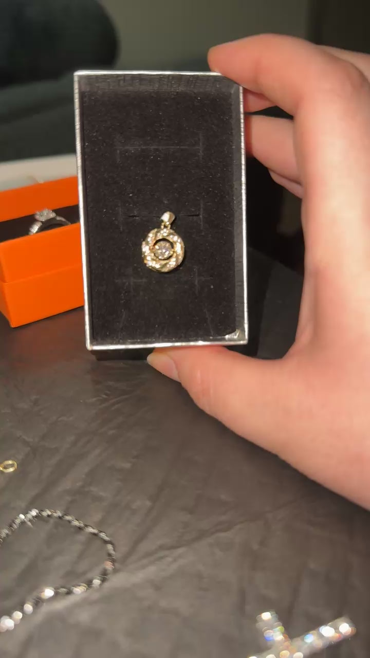 Dancing Diamond Pendant